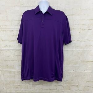 Hollas Purple Short Sleeve Golf Shirt Sleeve Polo